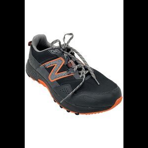 New Balance Men's 410 V8 Trail Running Sneaker Black/Gray/Orange - Extra Wide